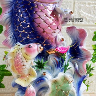 Tượng Cá Chép Nhả Ngọc